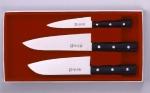 Комплект из 3 ножей (японский шеф, шеф, универсальный) в подарочной картонной коробке Masahiro 11531