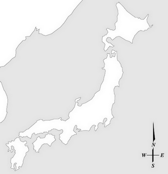 Рис. 3. Карта Японии